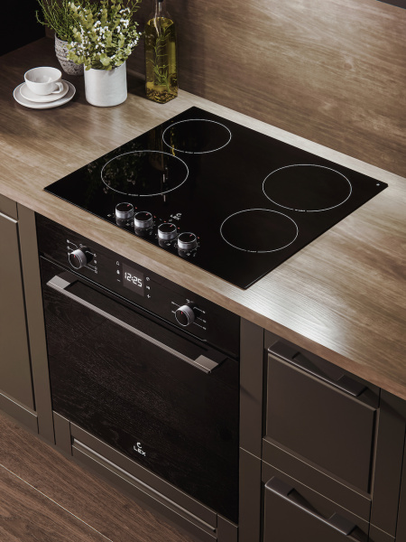 Варочная панель EVH 6040 M BL, 60см, стеклокерамика, черный, Lex