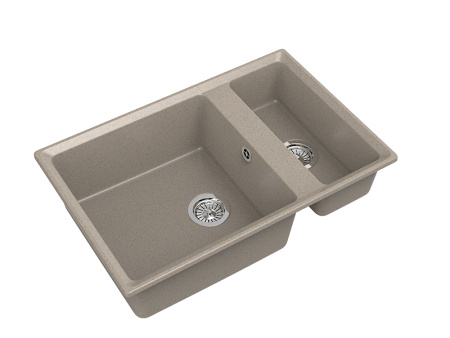 Мойка GranFest LEVEL 760K, 760х500 мм, песочный
