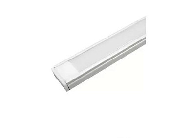 Профиль накладной 16х6х2000мм, лента ≤10мм, белый (диффузор, заглушки+крепеж), SP261