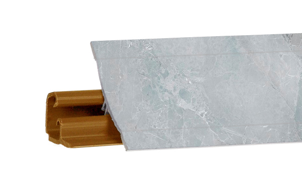 Плинтус LB-23, мрамор марквина синий, 3000мм, Россия