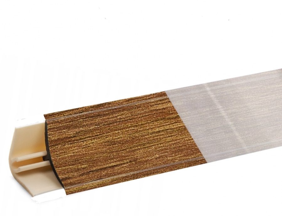 Плинтус LB-15, дуб юкон, L=3000мм, 13,4х13,4мм, Россия