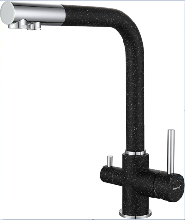 Смеситель GranFest 3611, d=50 мм, черный