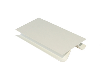 Угол для цоколя универсальный гибкий, h=100мм, пластик, алебастр белый, Россия