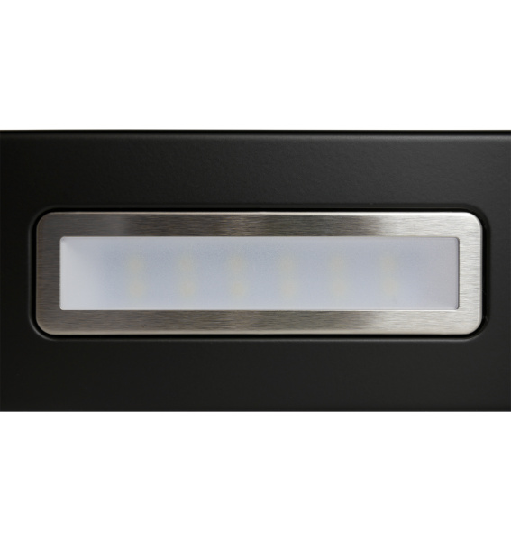 Вытяжка встраиваемая телескопическая HIDE 600 BLACK, 60см, б/угольного фильтра, черный, Lex