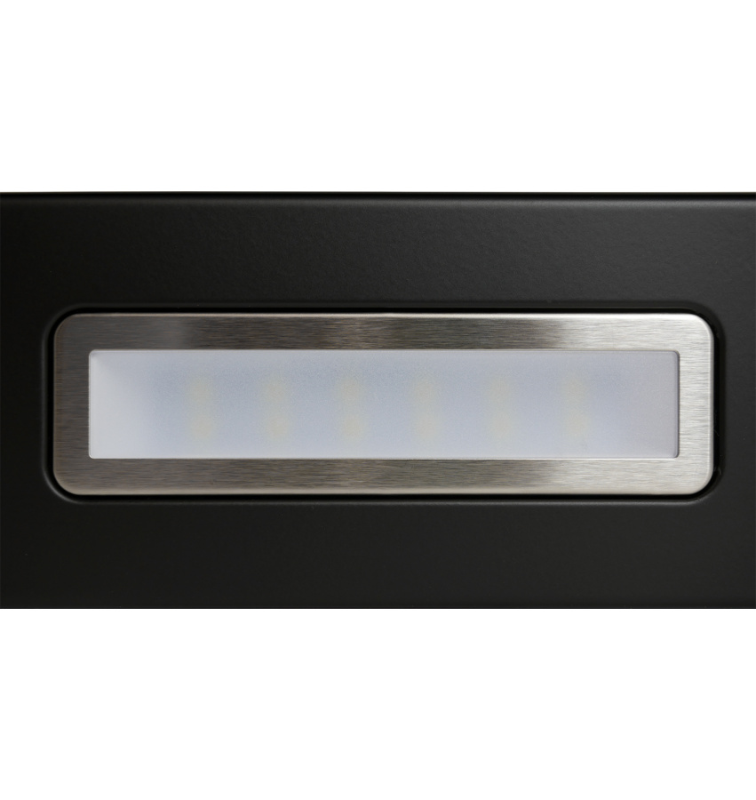 Вытяжка встраиваемая телескопическая HIDE 600 BLACK, 60см, б/угольного фильтра, черный, Lex