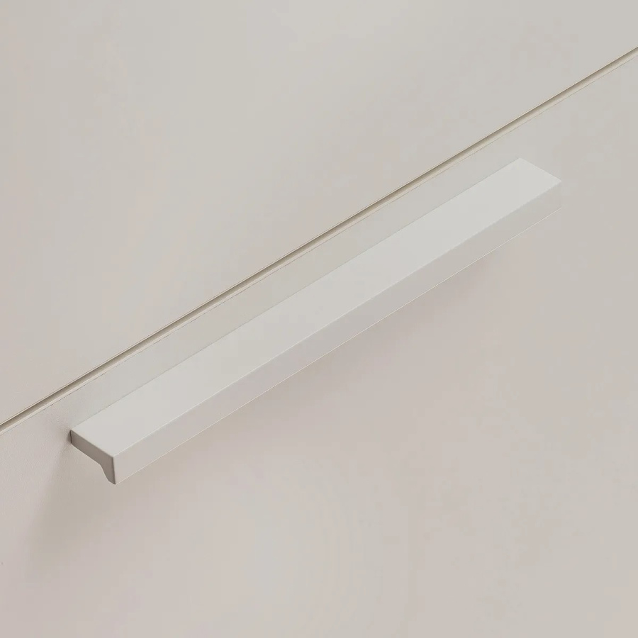 Ручка-скоба, PILLAR, 160мм, металл, белый матовый, GTV