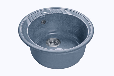 Мойка GranFest RONDO 520, d=520 мм, графит