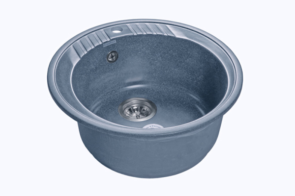 Мойка GranFest RONDO 520, d=520 мм, графит