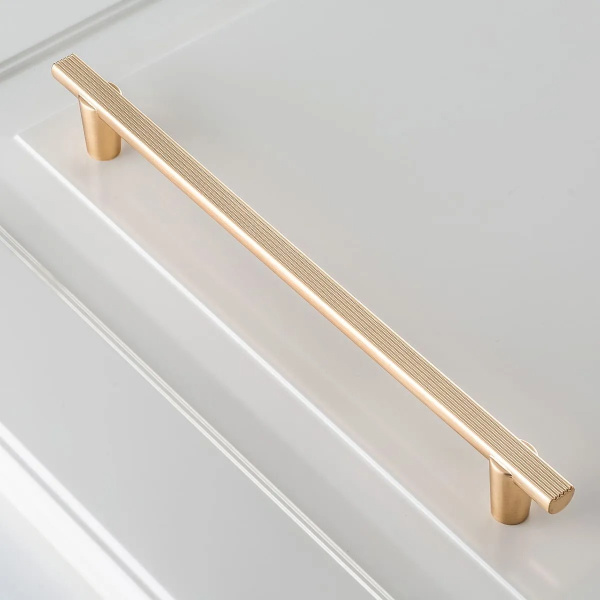 Ручка-скоба, RAY, 128мм, металл, брашированное золото