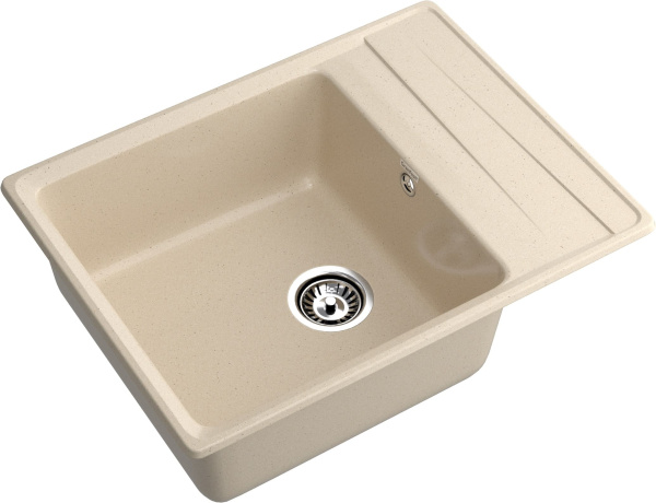 Мойка GranFest LEVEL 660L, 660х500 мм, кашемир