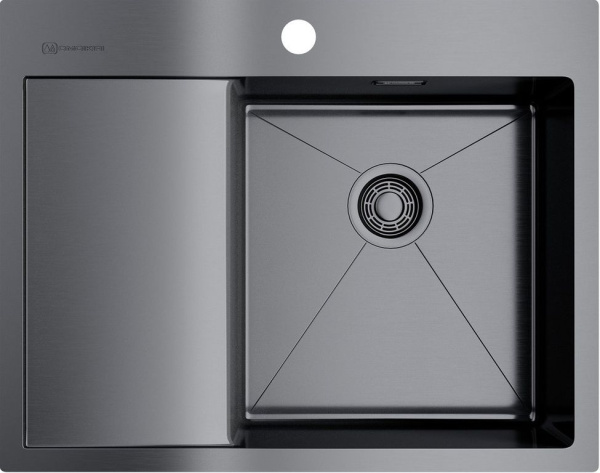 Мойка Akisame 65-GM-R, нержавеющая сталь, вороненая сталь