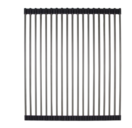 Ролл-мат, 430х330мм, круглый пруток, нержавеющая сталь/черный, HISSEN