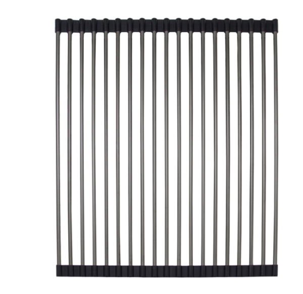 Ролл-мат, 430х330мм, круглый пруток, нержавеющая сталь/черный, HISSEN