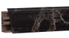 Плинтус LB-38, L=3000мм, мрамор марквина черный глянец 
