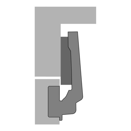 Петля INTERMAT 9936, для фальшпанели, 180°/95°, чашка TH42, d=35мм