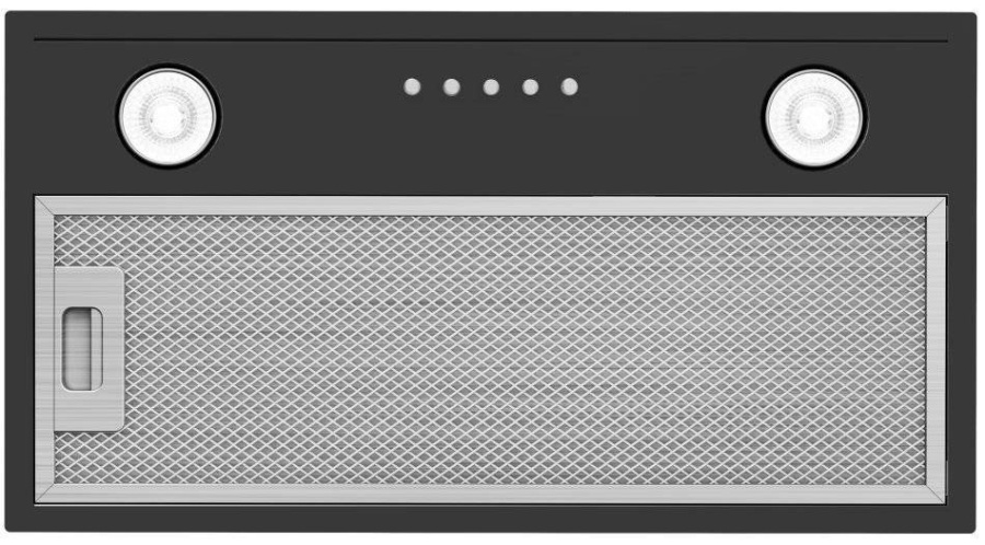 Вытяжка полновстраиваемая Flatbox, 60см, без угольного фильтра, черный, Konigin