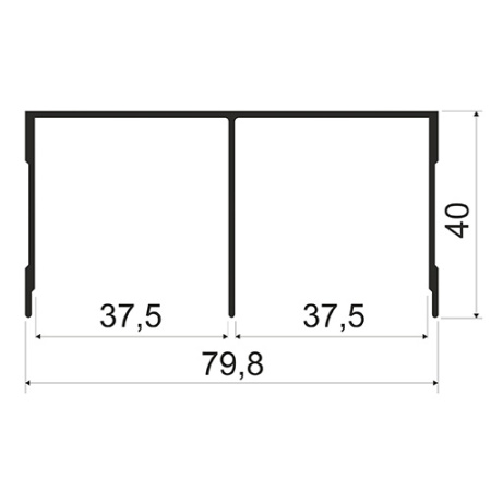 Трек верхний L=5800мм, белый матовый