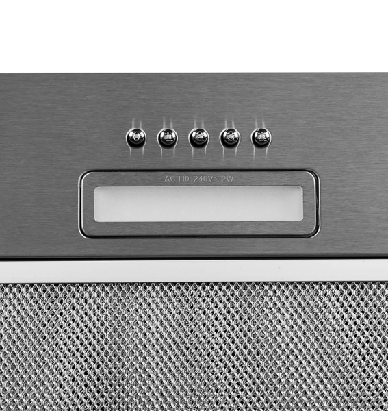 Вытяжка полновстраиваемая GS BLOC LIGHT 600 INOX, 60см, б/угольного фильтра, нерж. сталь, Lex