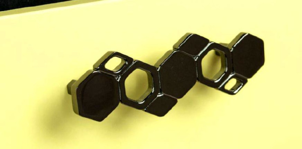 Ручка-скоба, 134, 96мм, металл, черный никель