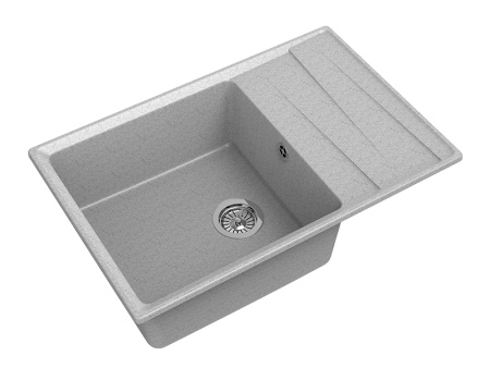 Мойка GranFest LEVEL 760L, 760х500 мм, серый