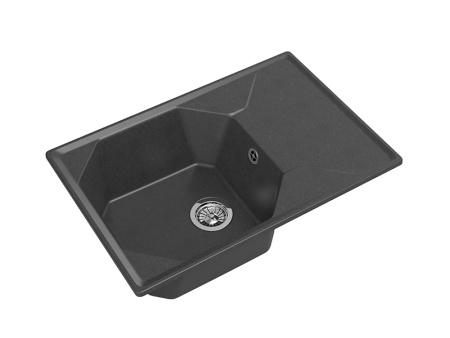 Мойка GranFest UNIQUE U-740L, 740х500 мм, графит