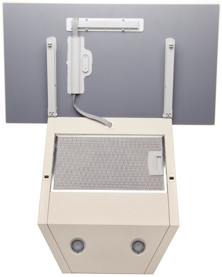 Вытяжка наклонная Colibri Tech Ivory, 50 см, без угольн. фильтра, слон. кость, Konigin