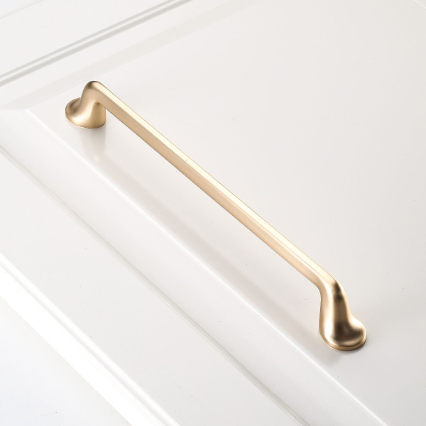 Ручка-скоба, FABRICIO, 192мм, металл, брашированное золото