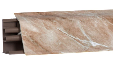 Плинтус LB-38, L=3000мм, мрамор бежевый светлый (мрамор лосось)