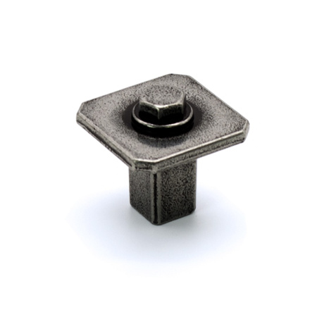 Ручка-кнопка, Kentucky, 19.4121.53, 27х27х26мм, металл, глянцевое олово