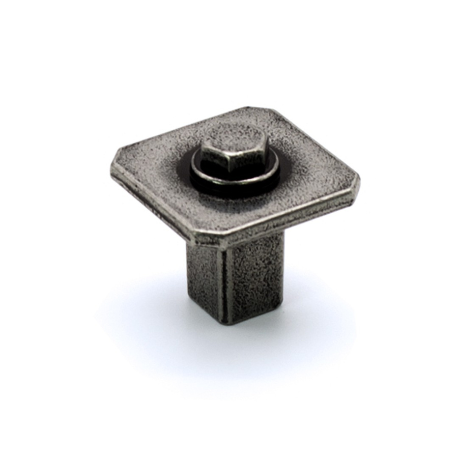 Ручка-кнопка, Kentucky, 19.4121.53, 27х27х26мм, металл, глянцевое олово