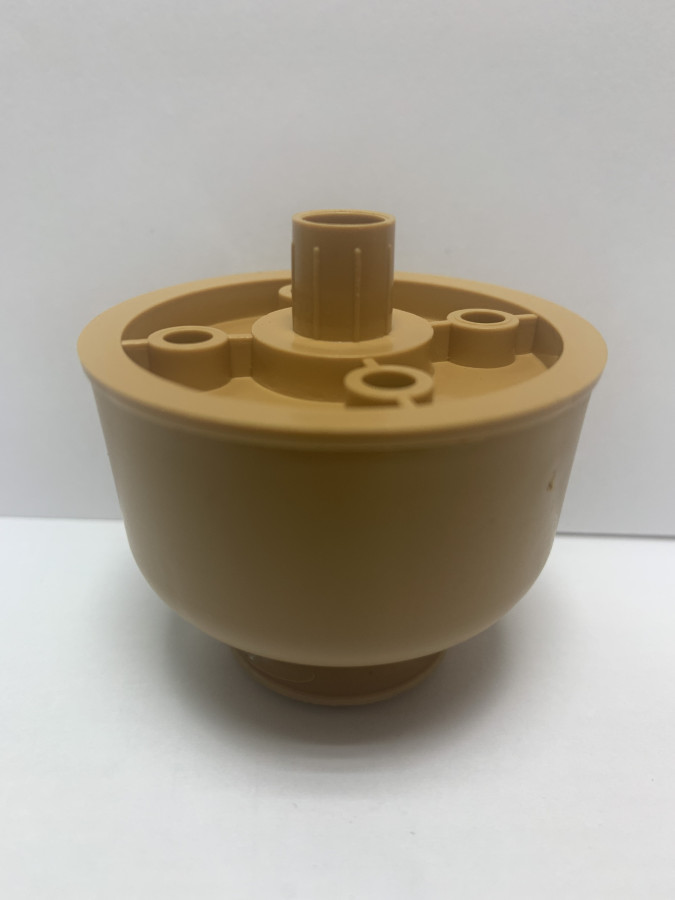 Опора регулируемая пластмассовая, Ø50мм, h=30-45мм, с пазом под отвертку, бук розовый