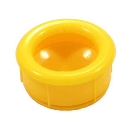 Ручка врезная, d=35мм, пластик, желтый