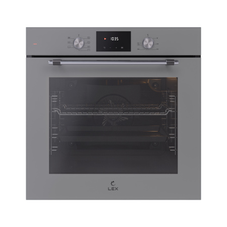 Духовой шкаф EDP 671 GR MAX, 60 см, стекло, серый, Lex