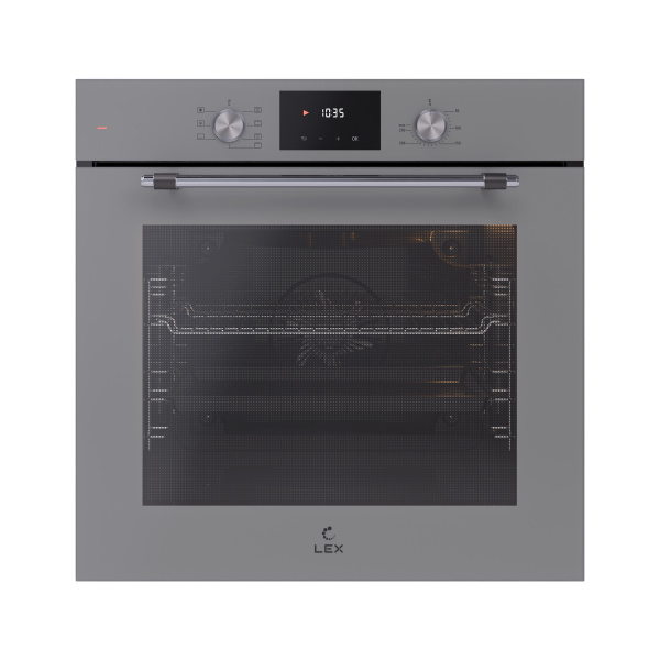 Духовой шкаф EDP 671 GR MAX, 60 см, стекло, серый, Lex