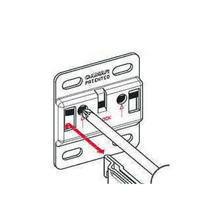 Подвесной кронштейн Camar, 60х70мм, отделка цинк