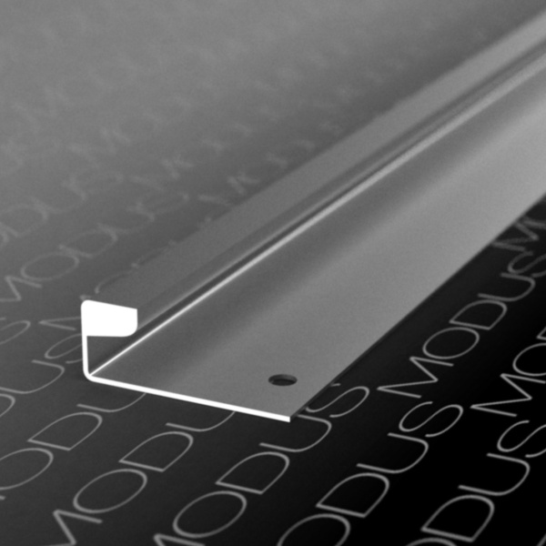 Профиль-компенсатор вертикальный, для духового шкафа, L=580мм, черный матовый