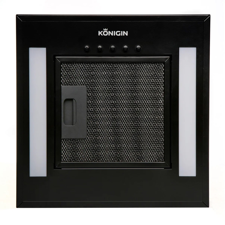 Вытяжка настенная Allegro Black, 30 см, без угольн. фильтра, черный, Konigin