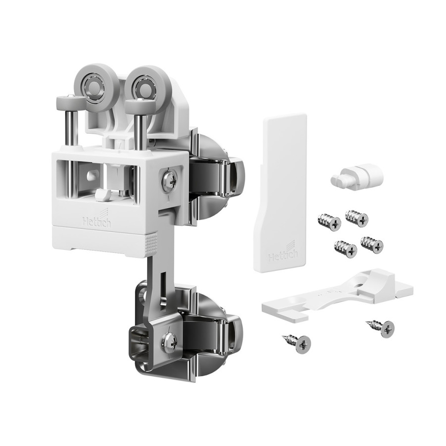 Комплект фурнитуры WingLine L, 12кг, самозакрывание, без ниж. напр. элемента, белый, правый