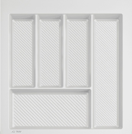 Лоток для кухонных принадлежностей TRAY 500, 390-450х420-490мм, белый, AQ