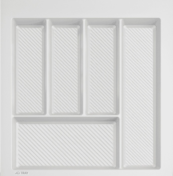 Лоток для кухонных принадлежностей TRAY 500, 390-450х420-490мм, белый, AQ