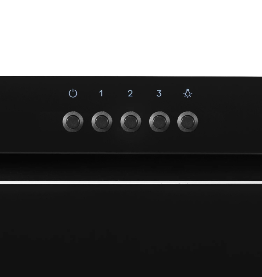 Вытяжка полновстраиваемая GS BLOC G 600 BLACK, 60см, б/угольного фильтра, черный, Lex