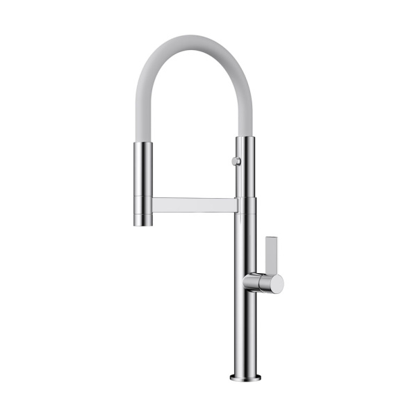 Смеситель Osaka C-WH, латунь, хром/белый