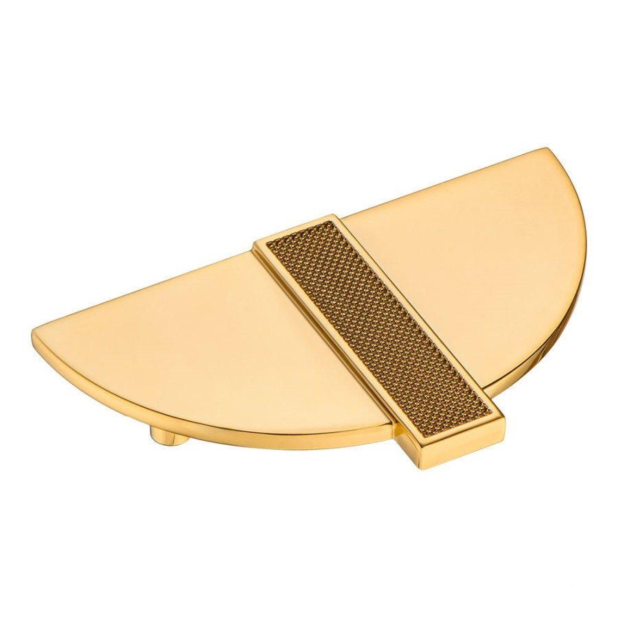 Ручка-скоба, 915-64-Gold, 64мм, металл, глянцевое золото