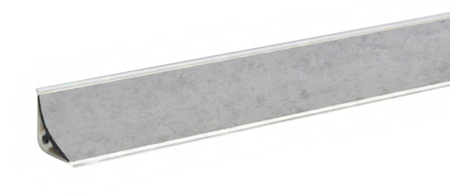 Плинтус LB-15, бриллиант белый, L=3000мм, 14,4х14,4мм (6014)