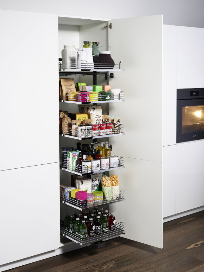 Колонна выкатная Тандем Соло, 6 корзин, 600х500х1800мм, в базу на 600мм, антрацит, Kessebohmer