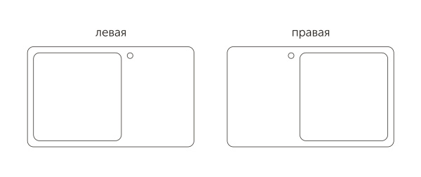 Мойка врезная, 570х450х180х0,8мм, матовый, универсальная+сифон, CMF