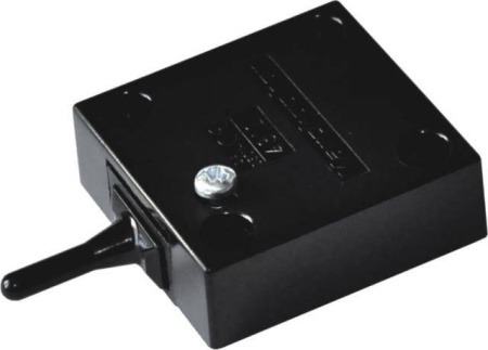 Выключатель концевой накладной для распашных дверей, 250В/2A, черный, 4313