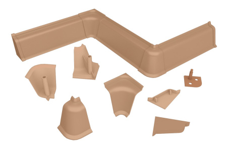 К-т д/плинтуса LB37 бук (1внутр+1внеш+2загл)