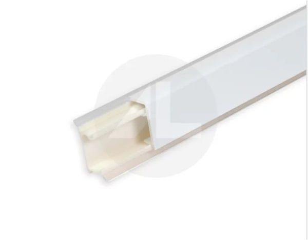 Плинтус кухонный алюминиевый, L=3050мм, прямоугольный, белый/63