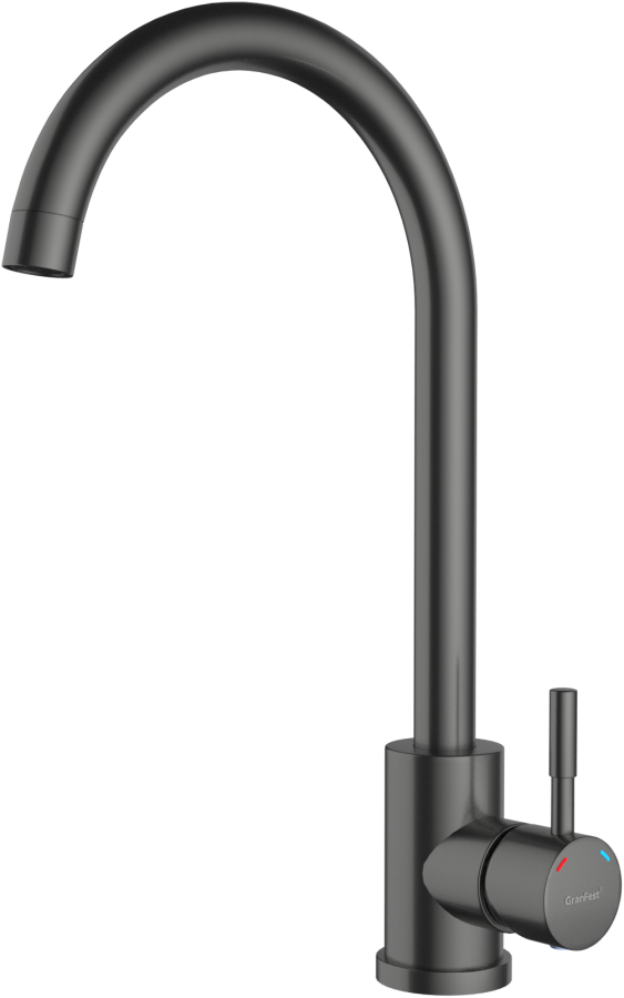 Смеситель GranFest Quarz Z-5410, PVD графит (без подводки)